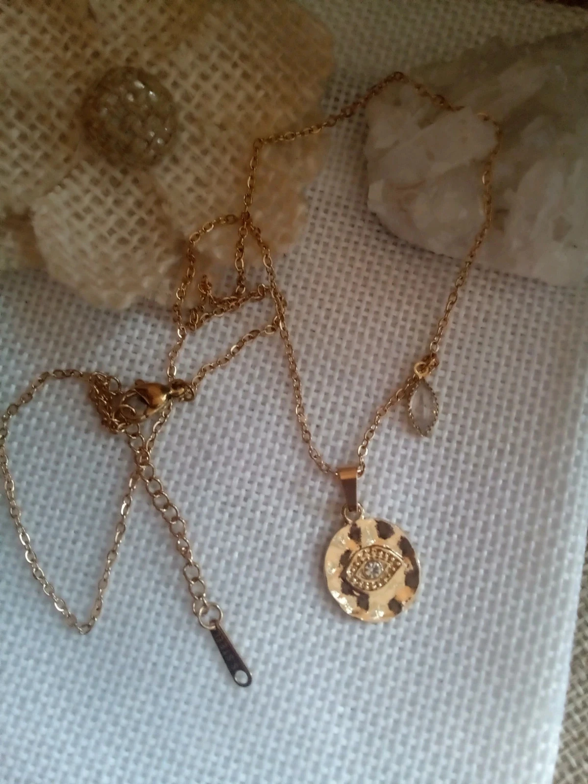 Protective Eye Medallion Talisman Necklace – photo 3